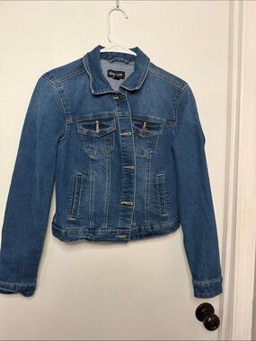 New Look Blue Women's Denim Jacket with Chest Pockets